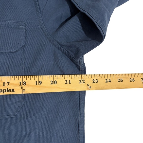 New J.Crew Linen Blend Button Down Shirt Mens M Blue Long Sleeve Two Pockets NWT - Picture 5 of 10